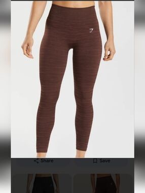 Gymshark Adapt Marl Chocolate High-Rise Leggings